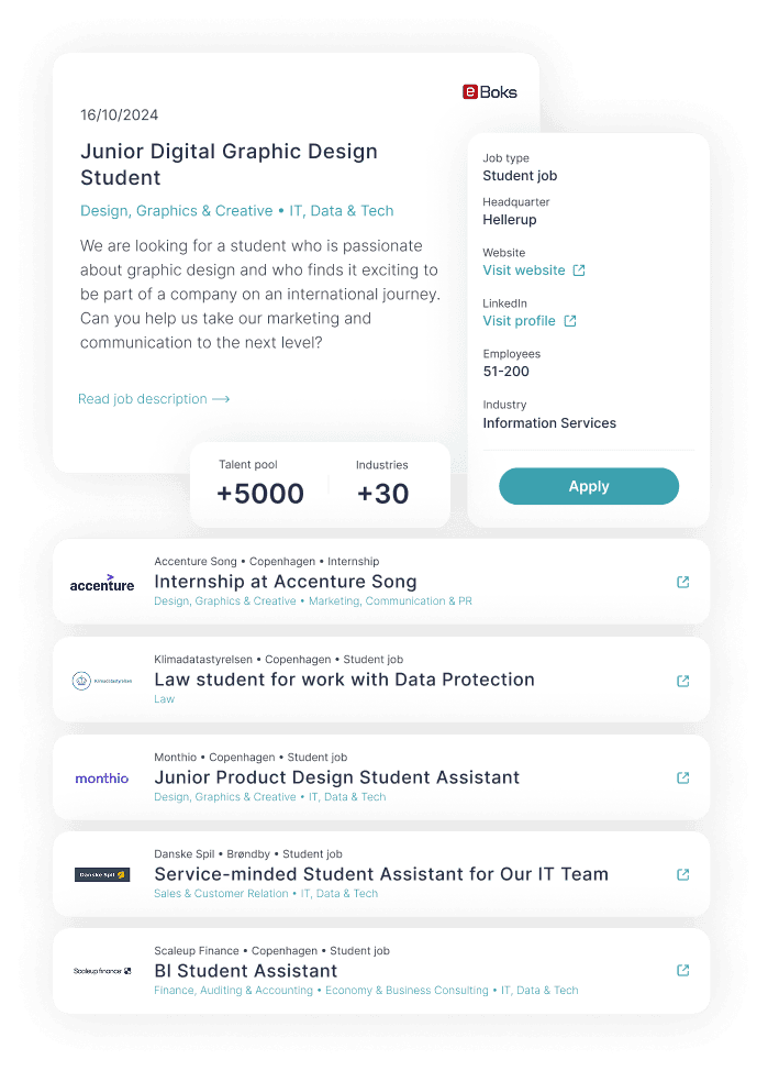 Find students for student jobs and internships on Excelerate.